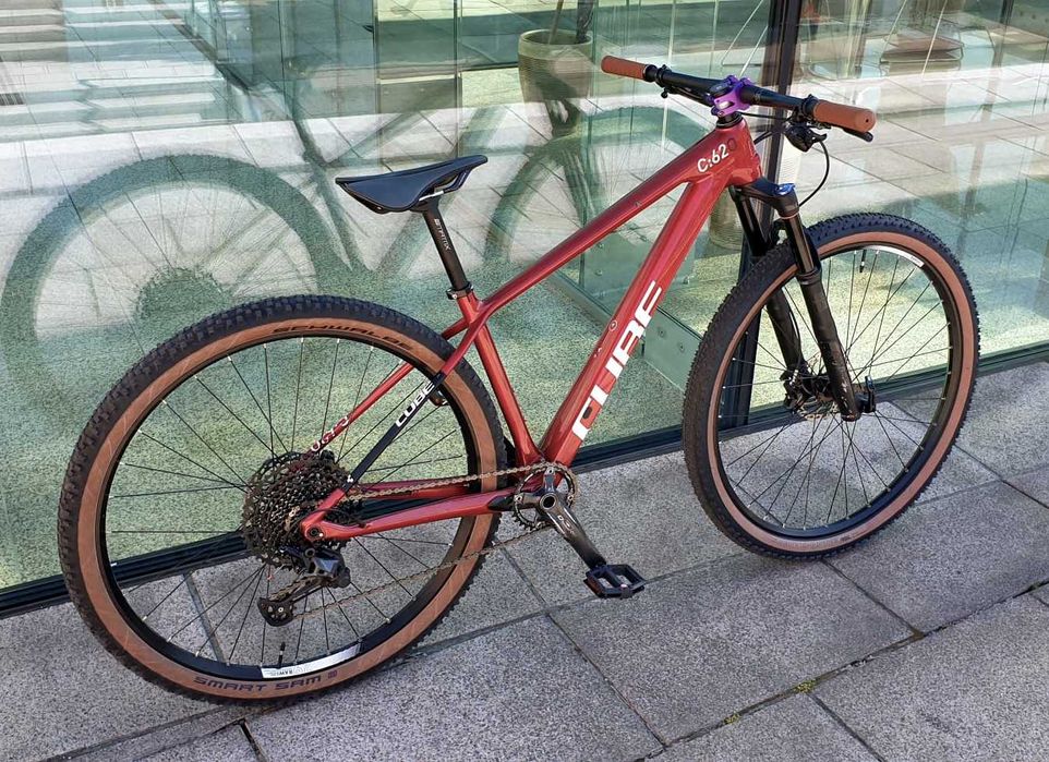 Ognista moc MTB Cube Reaction C:62, carbon, Rock Shox Revelation, Shimano SL, Sram Guide