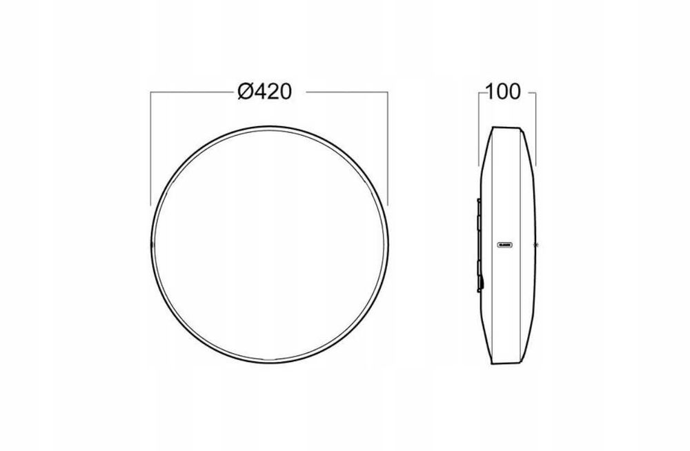 Lampa sufitowa LED GLAMOX 2400 HF