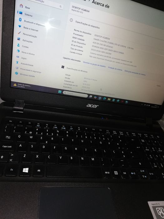 Acer Aspire ES 15 Windows 11