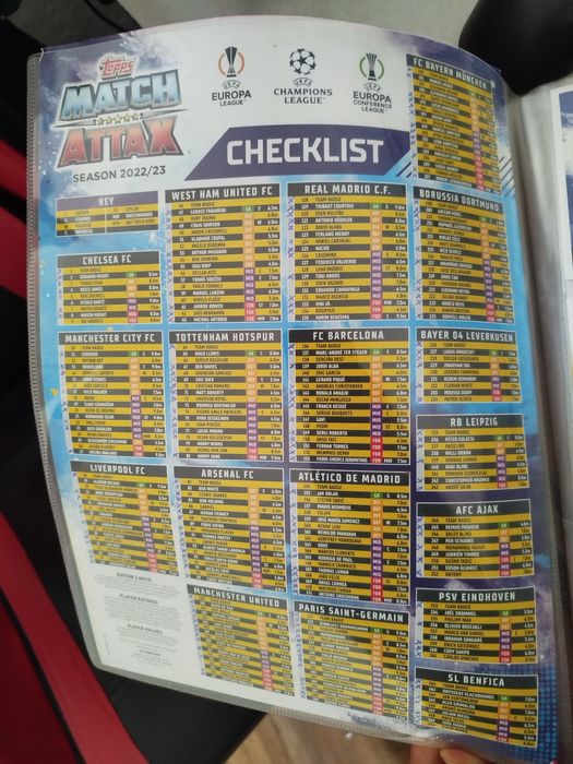 Caderneta match attax 22/23