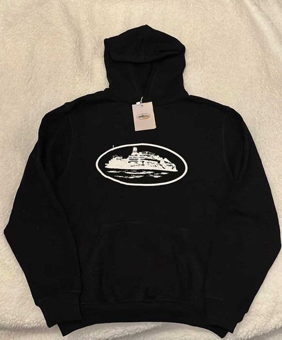 Black and White Corteiz Hoodie