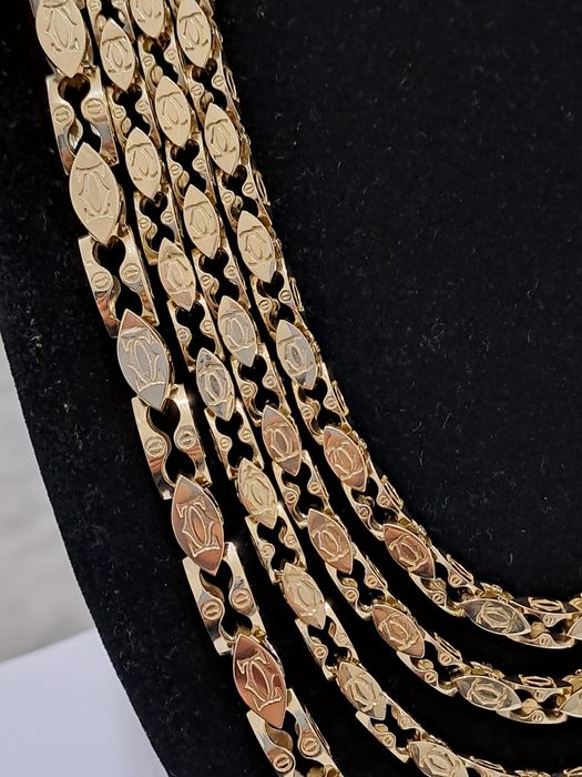 Złoty Łańcuszek splot Cartier 585 Nowy 65 cm  Nowy 345 zł/1g