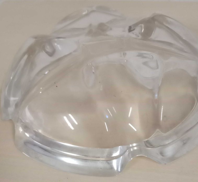 Cinzeiro de vidro, qualidade, pesado, L, por 5€