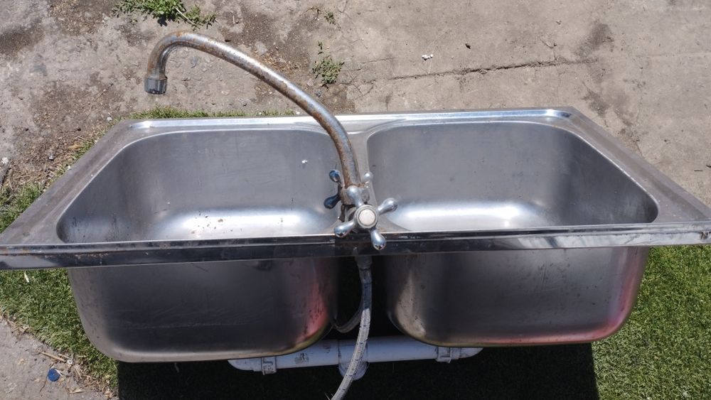 Мойка двойная (нержавейка)