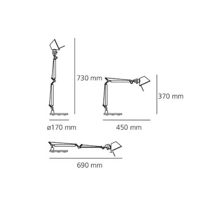 Candeeiro TOLOMEO MICRO c/Base da Artemide (Original e Novo)