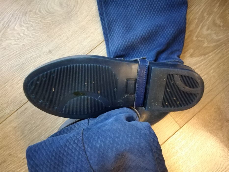 Kalosze ze skórzaną cholewką roz. 38