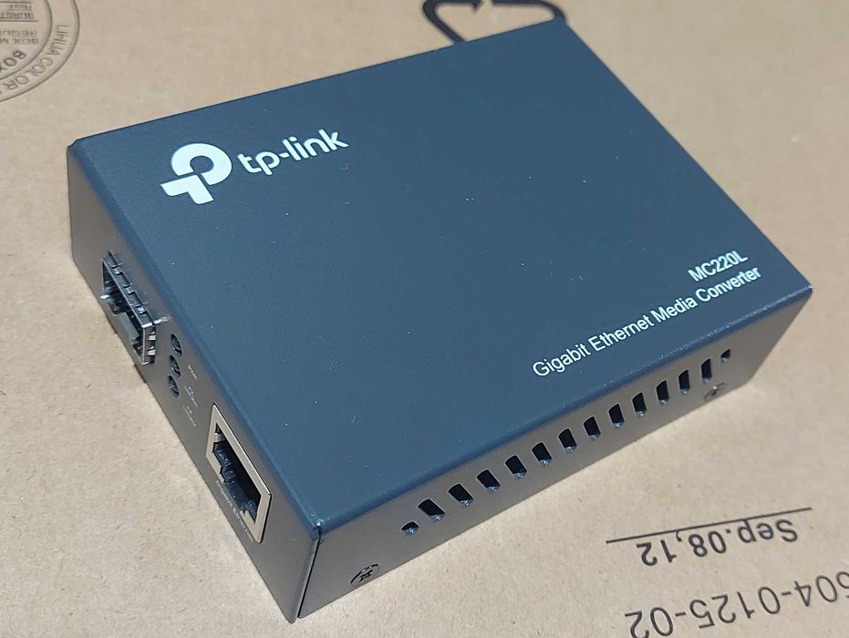 Media konwerter światłowodowy TP-LINK MC220L SFP 1Gbps NOWY