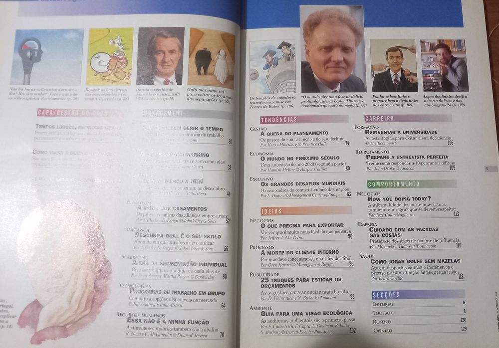 Tom Peters na n° 1 da Executive Digest 1994