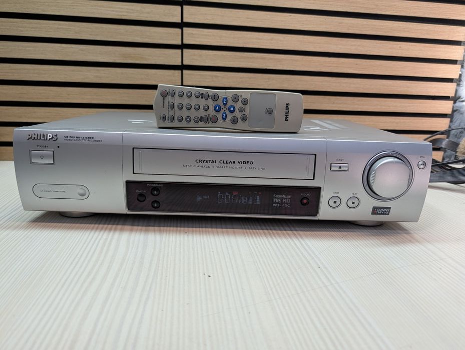 PHILIPS VR 705 #Magnetowid VHS # 6HD #Turbo Drive #Hi-Fi Stereo #Pilot
