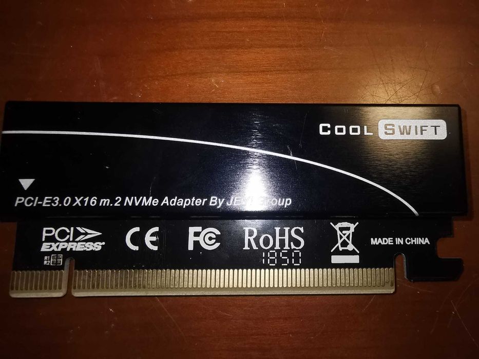 Placa PCI-E3.0X16 M2 NVMe Adaptador

Cool Swift