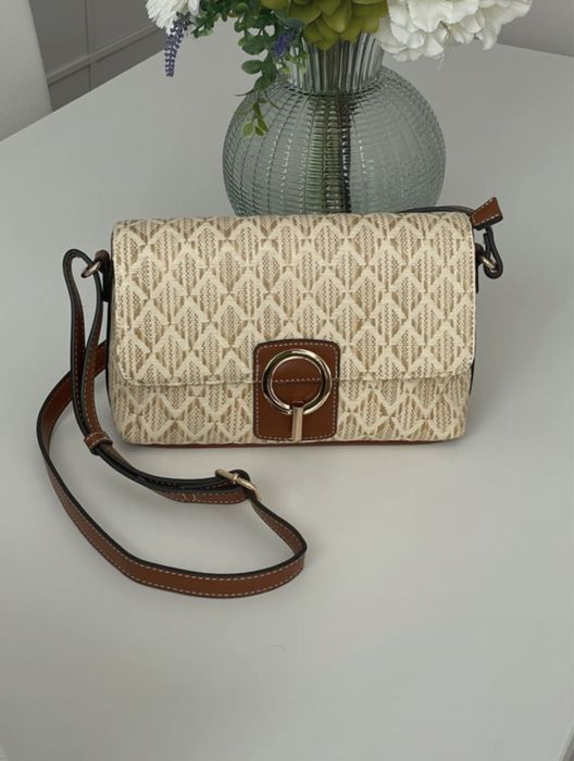 Mala tiracolo Beje e camel Francinel