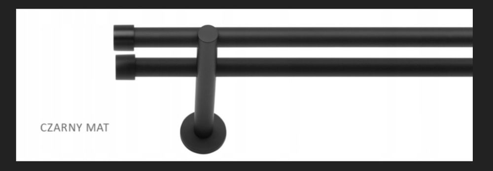 Karnisze podwójne 160cm