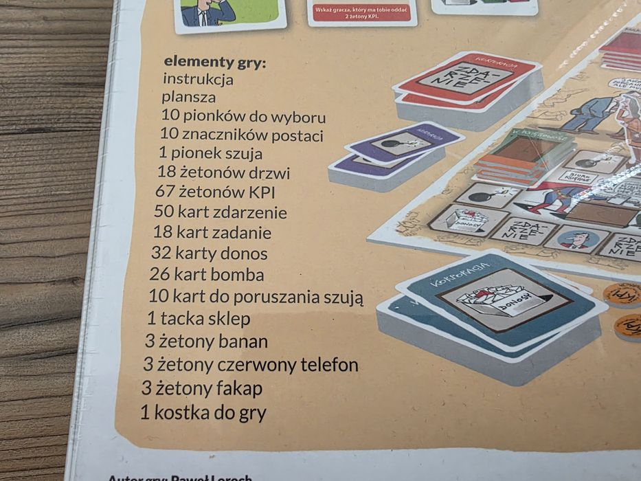 Korporacja – gra planszowa z rysunkami Andrzeja Mleczki – nowa, folia
