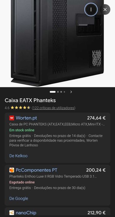 Caixa Extended-ATX Phanteks Enthoo Luxe II RGB Vidro Cinzenta