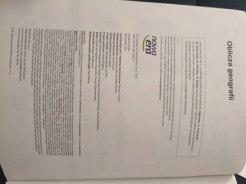 Oblicza geografii 3 karta pracy