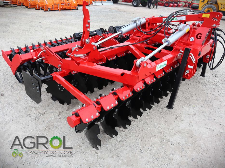 Brona talerzowa hydrauliczna 4m SHARK SHS Grano-System NOWA WERSJA 4,5