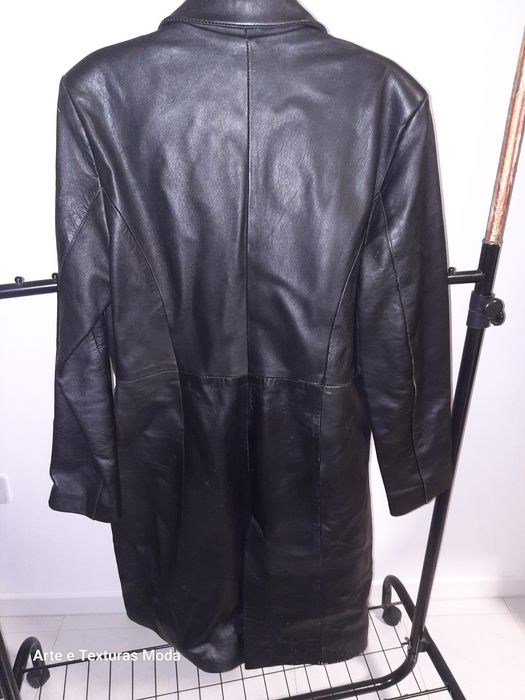 Casaco em pele genuína