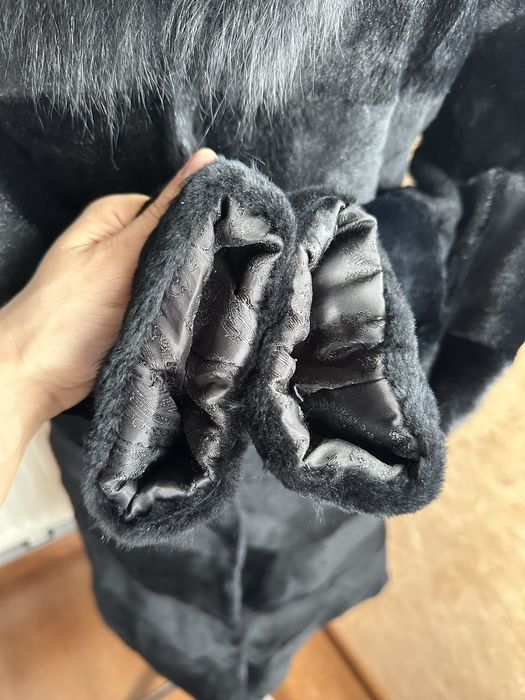 Шуба натуральна, бобрик і песець