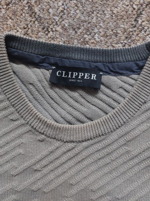 Clipper -Szary męski sweter