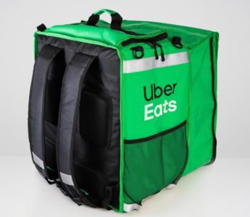 Uber Eats Mochila Cúbica Extensível Nova