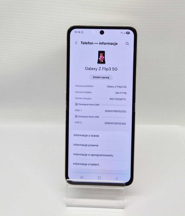Samsung Galaxy Z Flip 3, 5G, Komis Jasło Czackiego