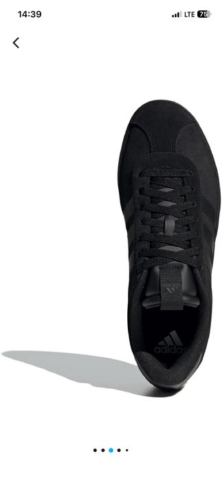 Кеди чоловічі Adidas Vl Court 3.0 ID9184 41 1/3 (7.5 UK) чорні