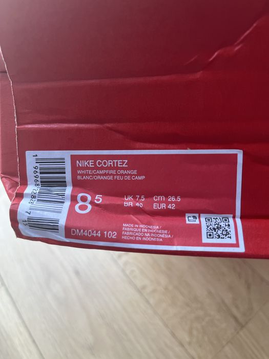Buty Nike Cortez pomaranczowo biale