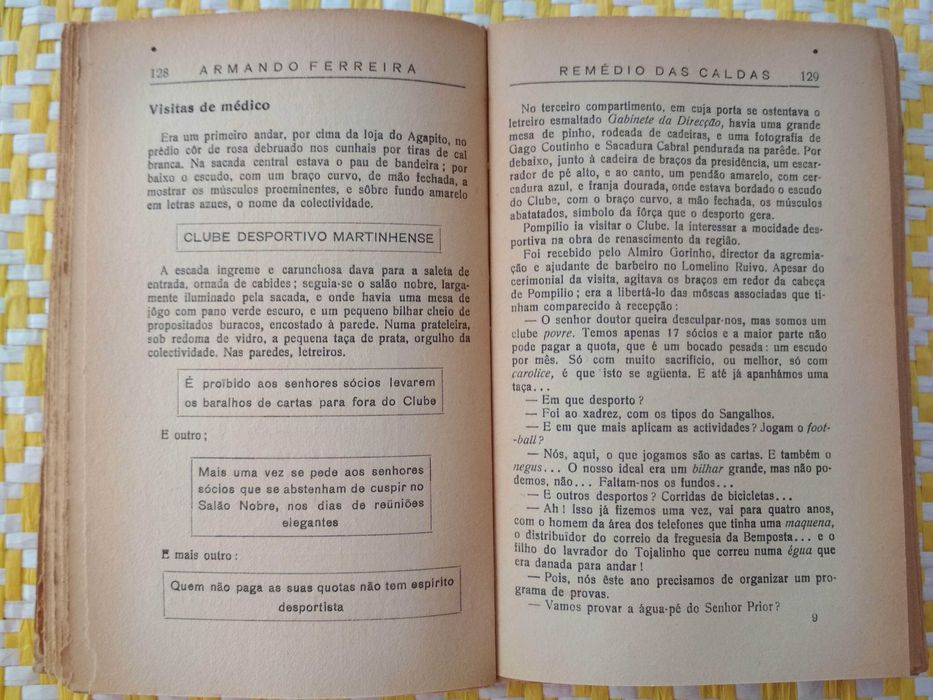 REMÉDIO DAS CALDAS
Novela Humorística e medicinal.