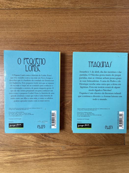 Literatura clássica infantil - Ttraquinas” e “O Pequeno Lorde”