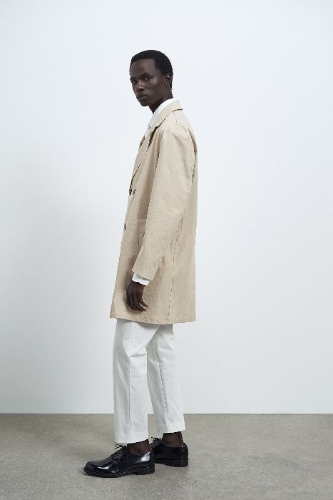 ZARA Luksusowy PŁASZCZ TRENCZ męski L 399 zł! super cena