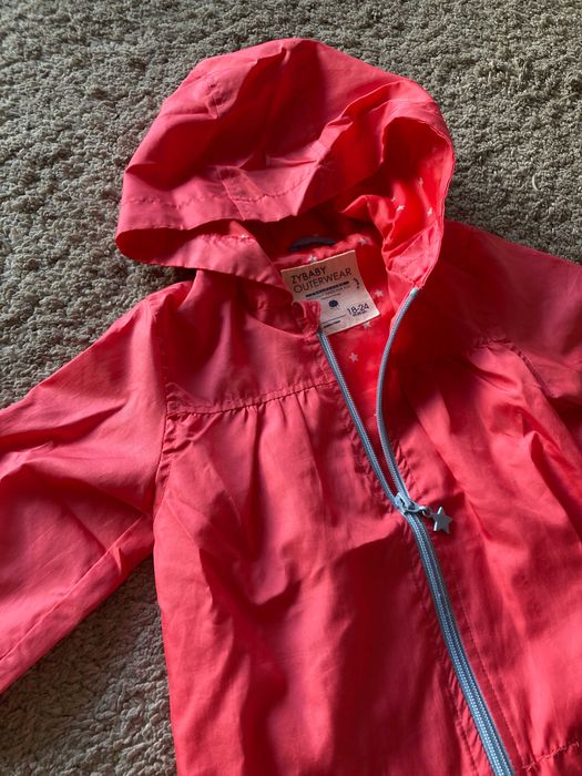 Corta Vento Impermeável Zippy, Coral 18-24M