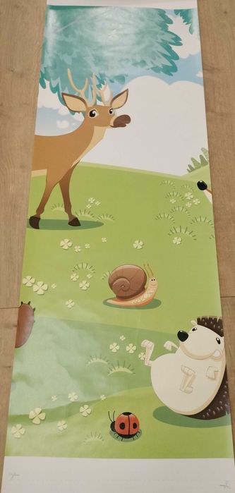 Tapeta dziecięca Las leśne zwierzęta