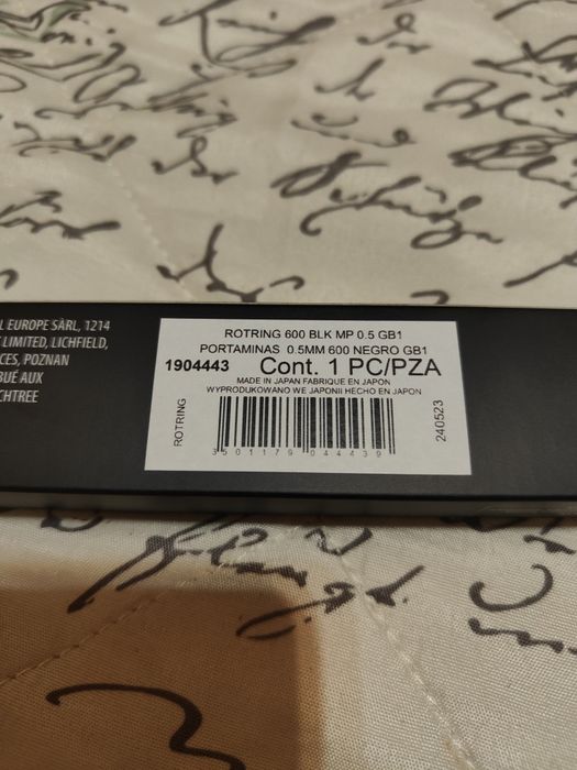 Олівець механічний Rotring 600 Black