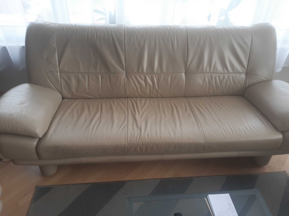 Komplet wypoczynkowy skórzany "Kler" sprzedam