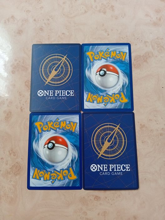 Lote 4 Cartas Pokémon + One Piece