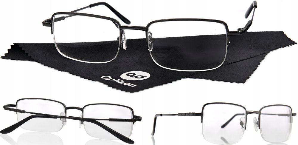 Okulary Korekcyjne Metalowe -6,00 Krótkowzroczność Solidne Trwałe