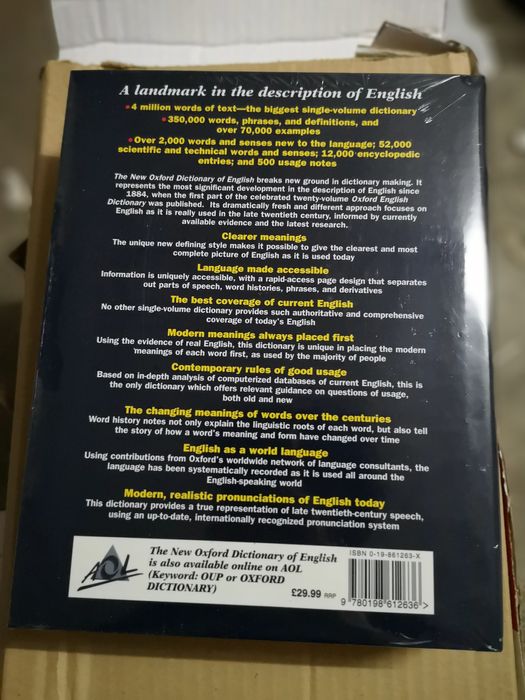 Dicionário - The new Oxford dictionary of English