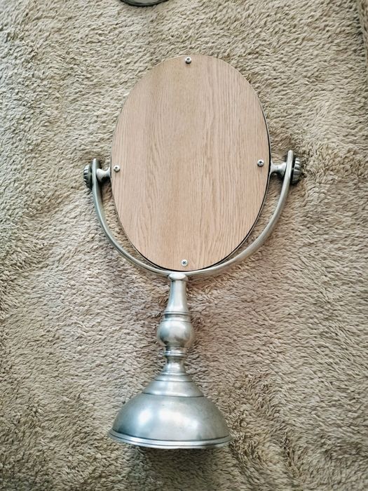 Espelho e Castiçal em Estanho