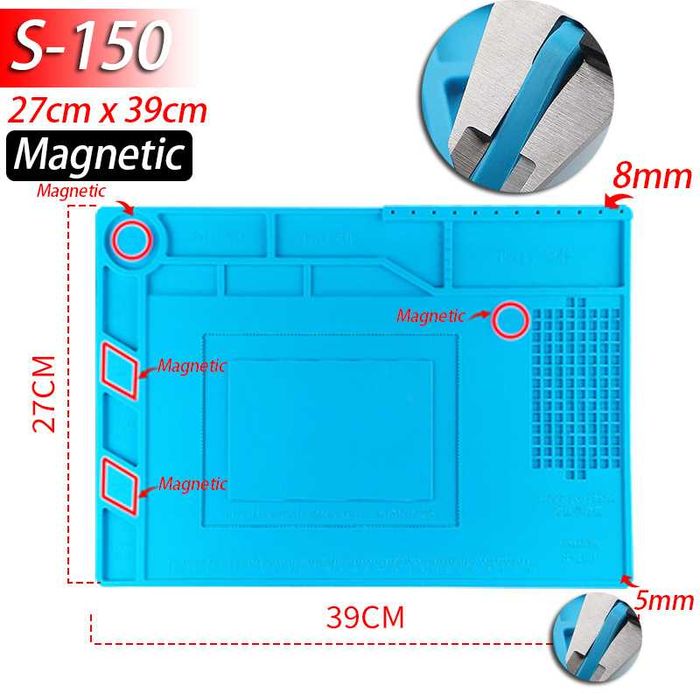килимок для пайки і ремонту силіконовий коврик для пайки силиконовый