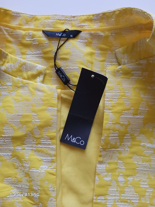 Żakiet żółty M&Co