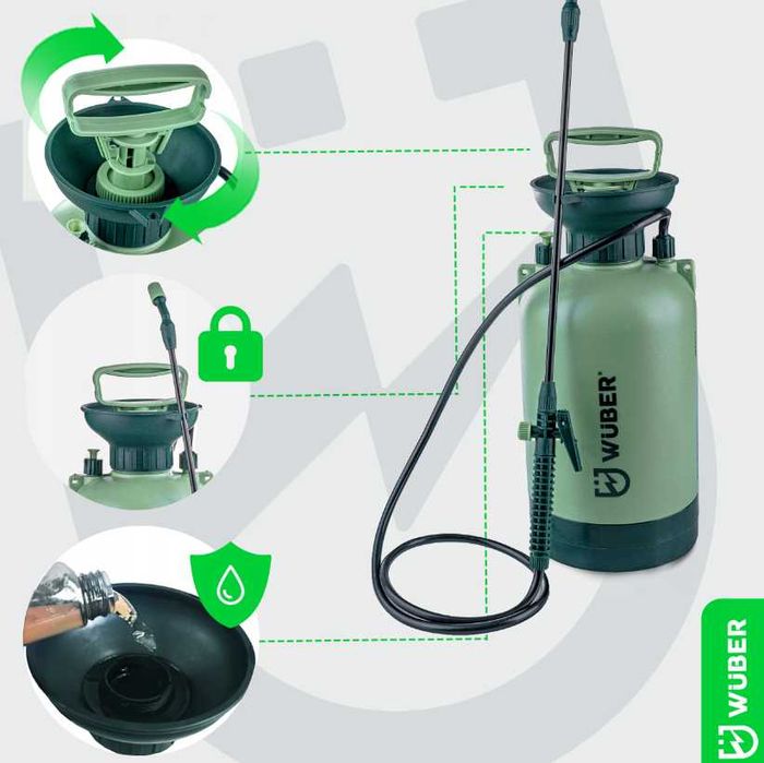 Ręczny OPRYSKIWACZ Ciśnieniowy 5L Lanca 98cm | WYPRZEDAŻ -20%