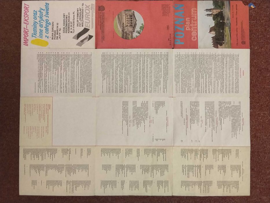 Poznań - plan centrum miasta