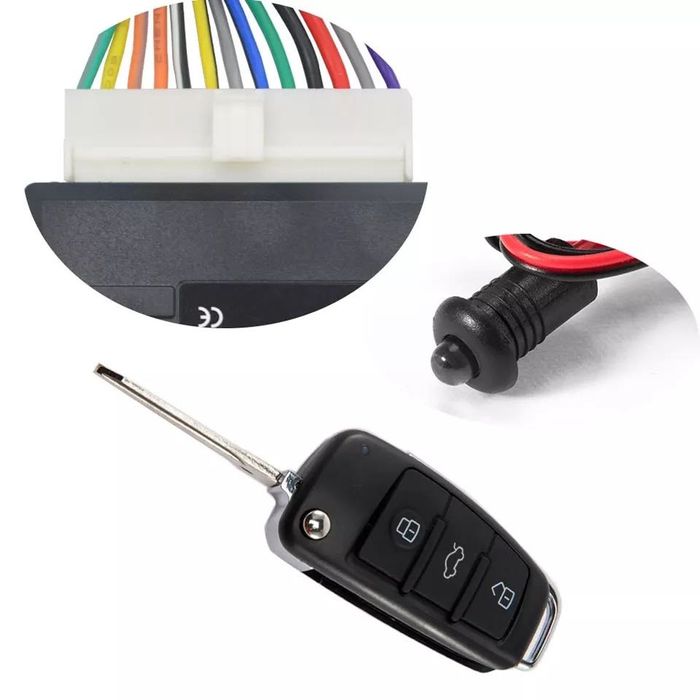 Kit fecho de comando carro universal com/sem chave retractil (NOVO)