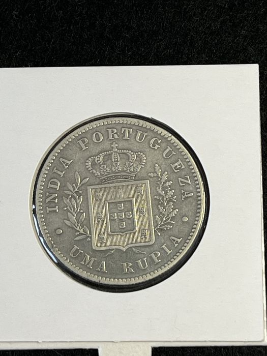 Moedas Reinado D. luis I - INDIA ( Ruipas ) ( Prata )