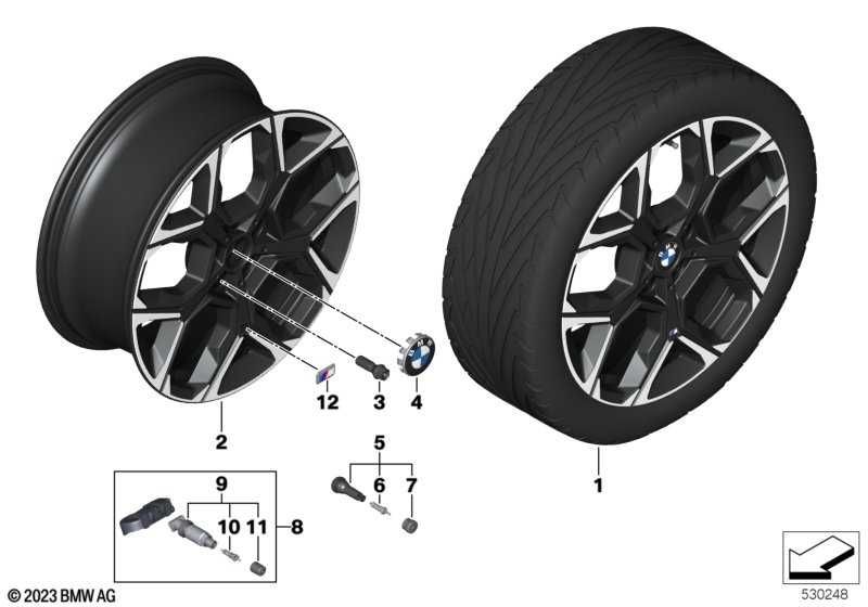 Komplet oryginalnych kół zima BMW 20” Seria: X1 U11 nr mag 1/647