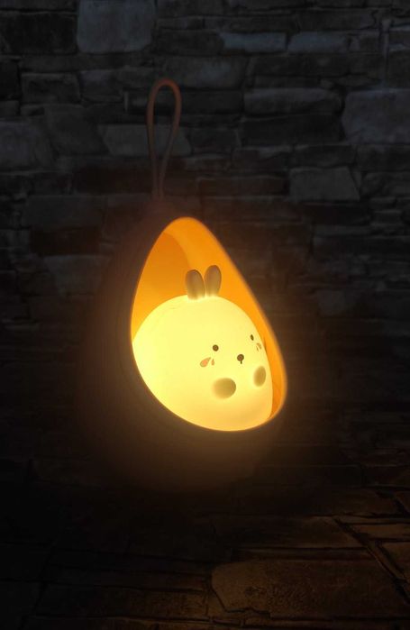 Дитячий настінний нічник з датчиком руху Зайченя