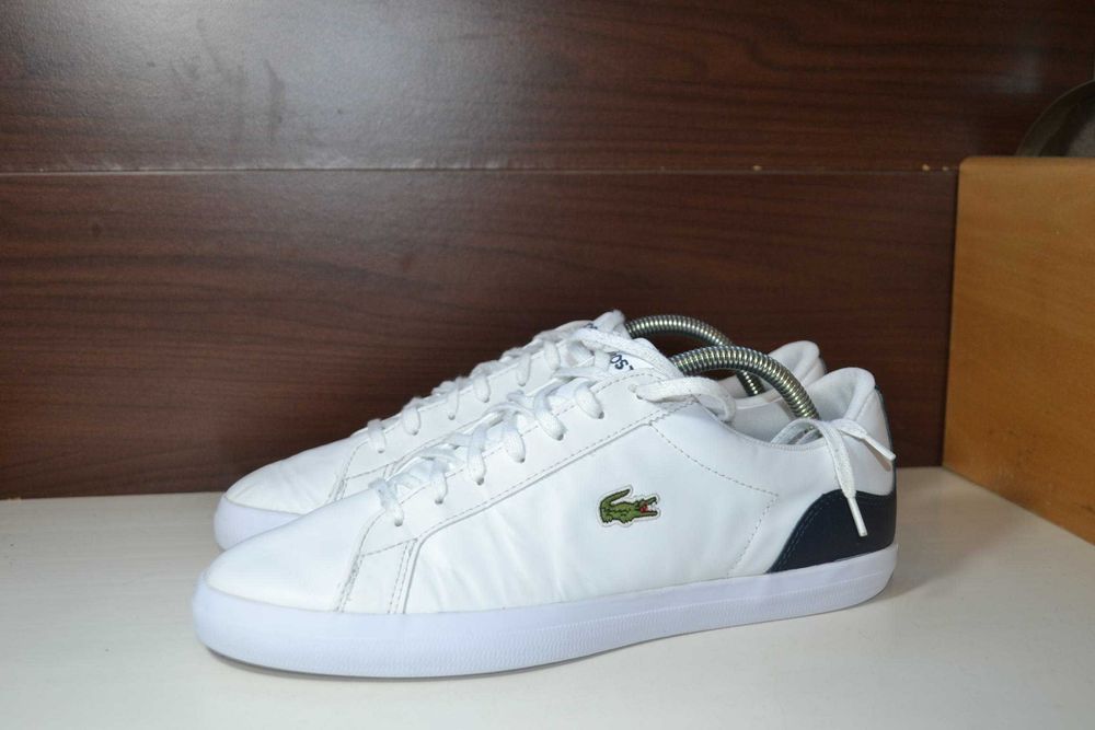 Lacoste 43р кожаные кроссовки сникерсы кеды оригинал