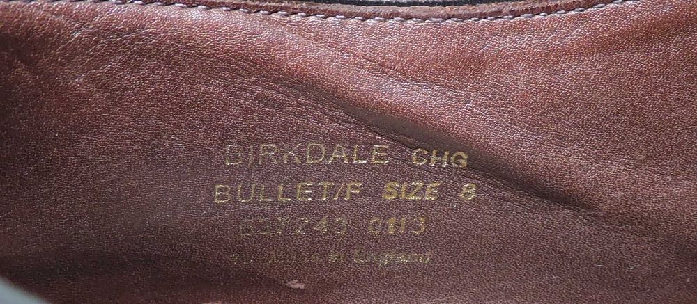 Кожаные туфли челси броги оксфорды Loake 42р