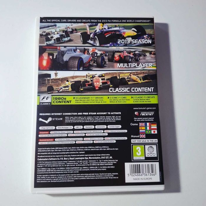 F1 2013 wydanie PC