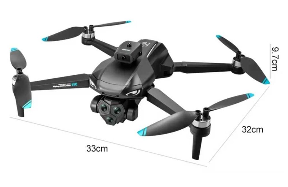 Квадрокоптер M33 дрон 6K PRO RC с широкоугольной тройной камерой